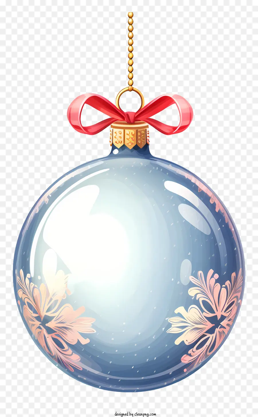 Adorno De Navidad，Lazo Rojo PNG