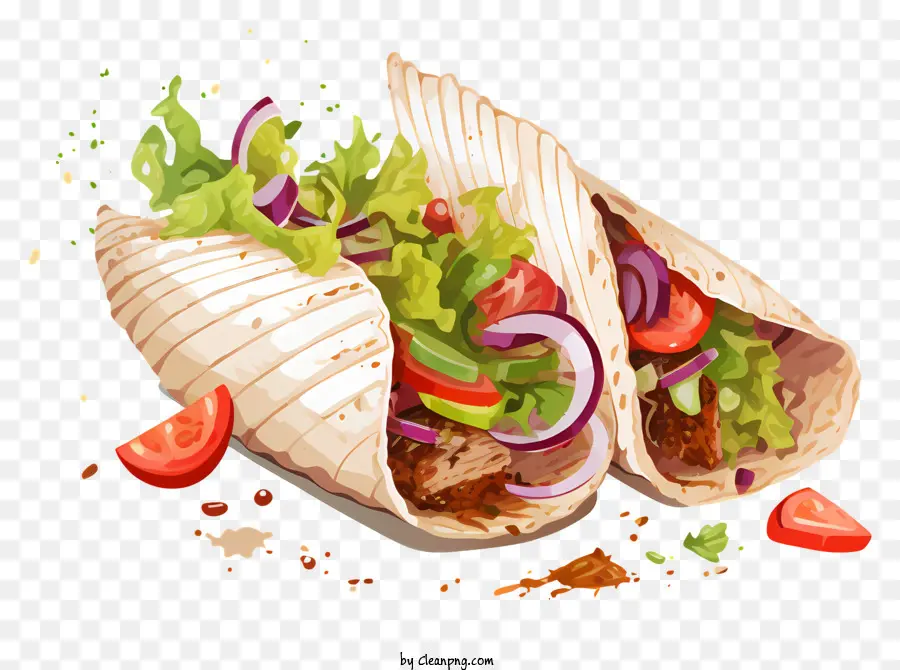 Tacos，Tacos De Pollo PNG