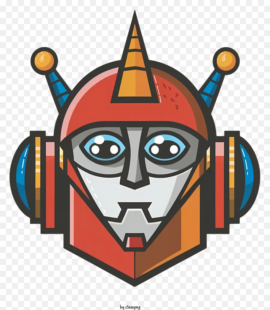 Robot De Dibujos Animados，Cabeza De Robot PNG