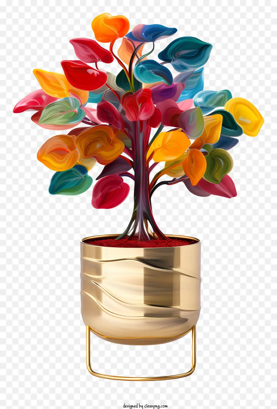 Árbol De Vidrio，Vidrio De Color PNG