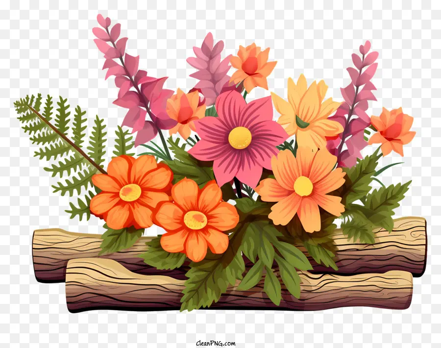 Bouquet Of Flowers，Varios Colores De Flores PNG