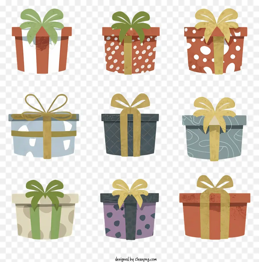 Cajas De Regalo，Regalos Coloridos PNG