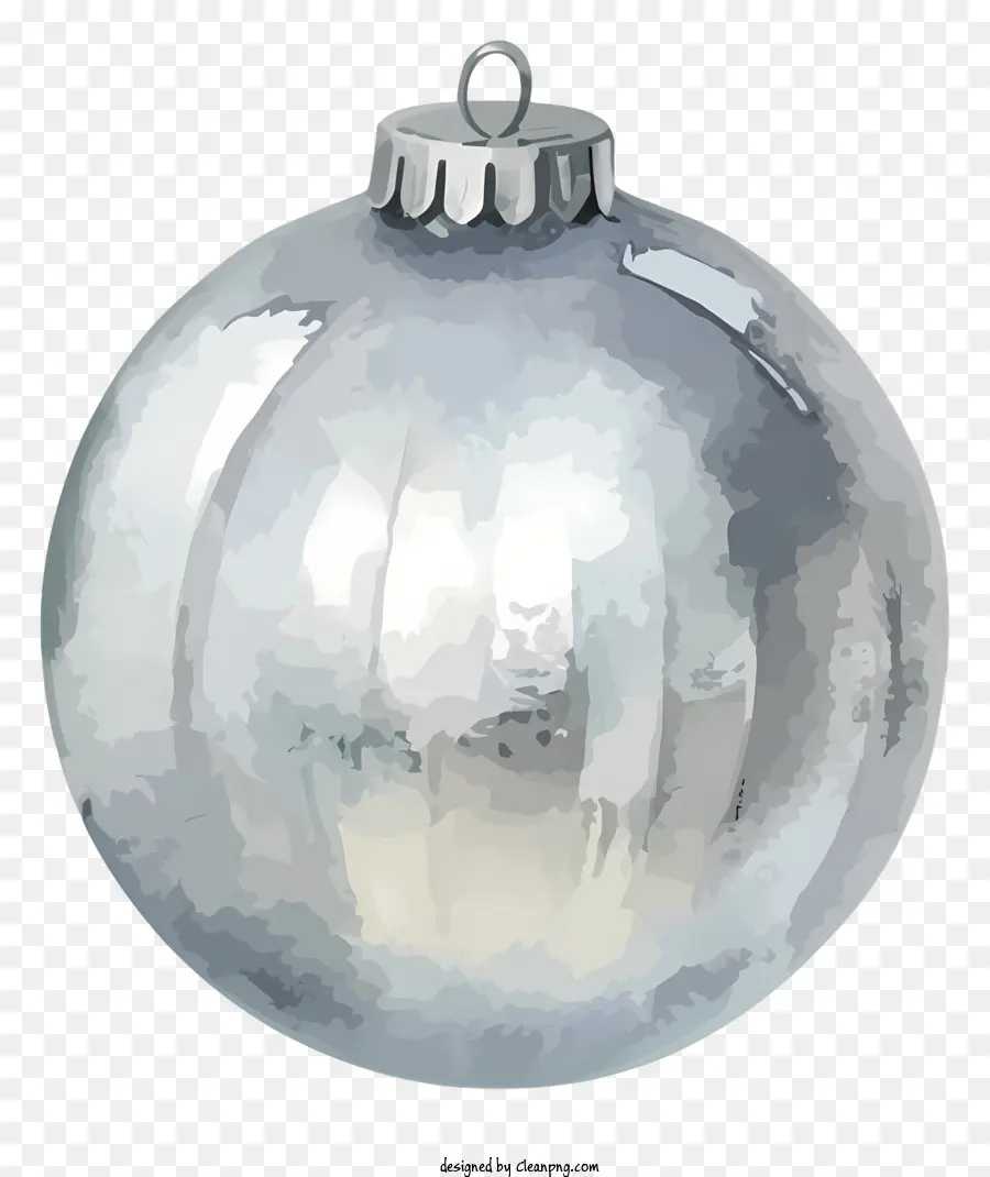 Bola De Metal De Plata En Una Cadena，Colgante De Bola De Metal PNG