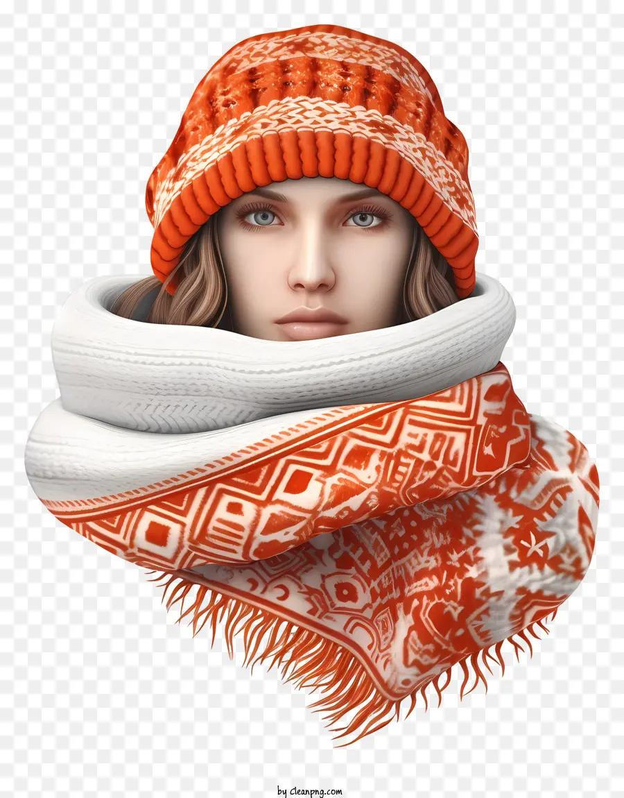 Mujer，Mujer En Ropa De Invierno PNG