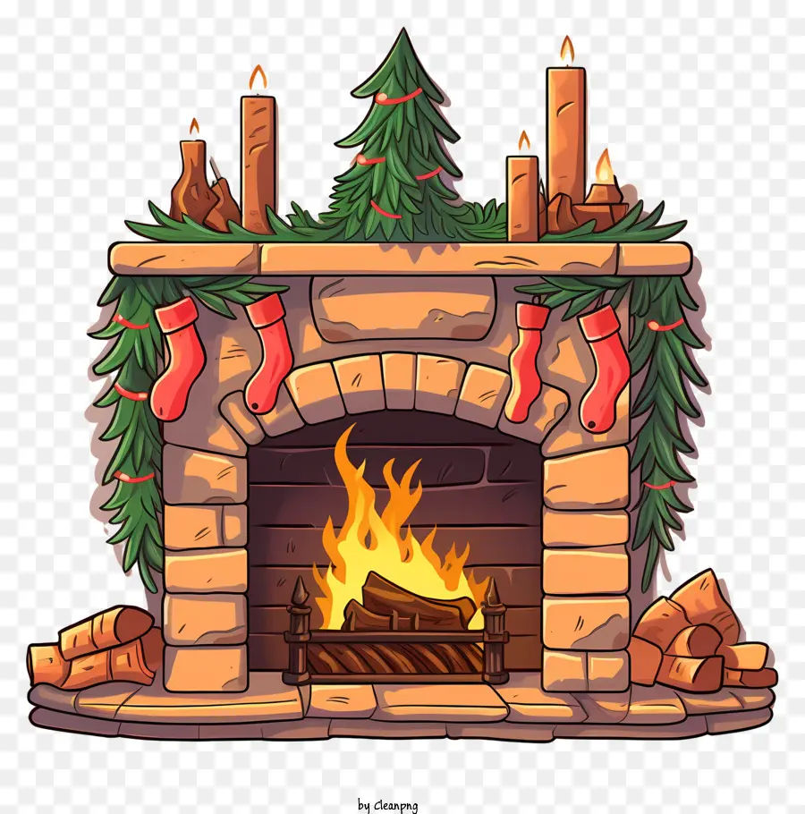 Chimenea De Dibujos Animados，Chimenea De Piedra PNG