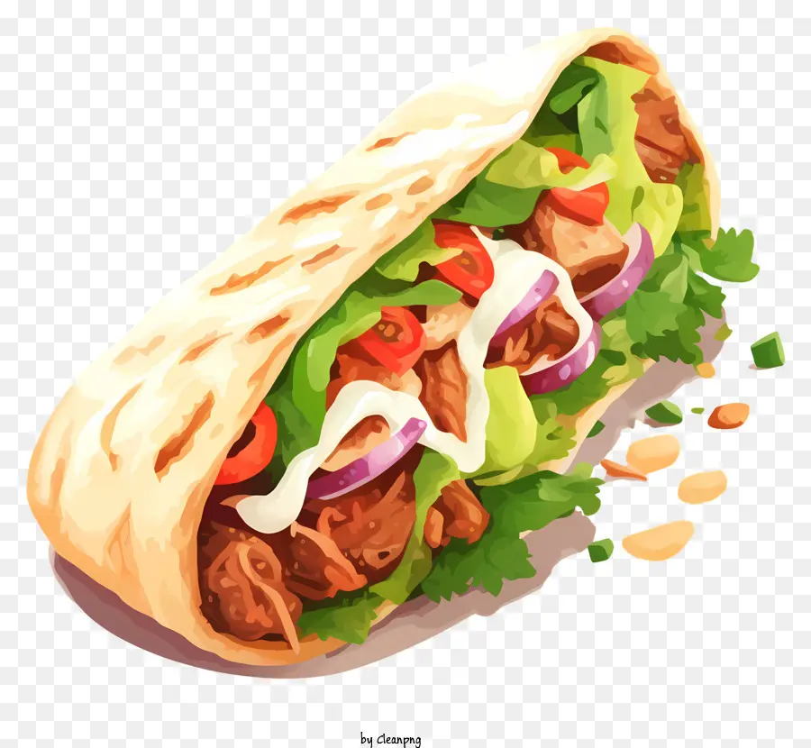 Pollo Shawarma，Ingredientes De Shawarma PNG