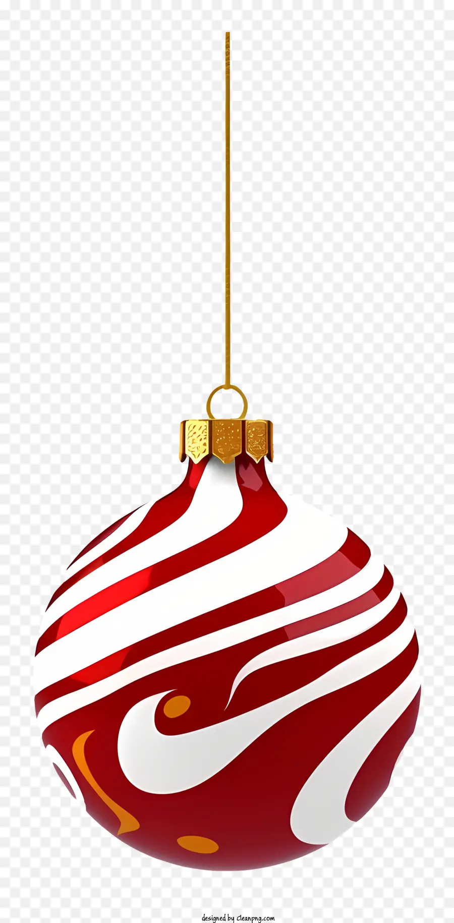 Adorno De Navidad，Adorno Rojo Y Blanco PNG