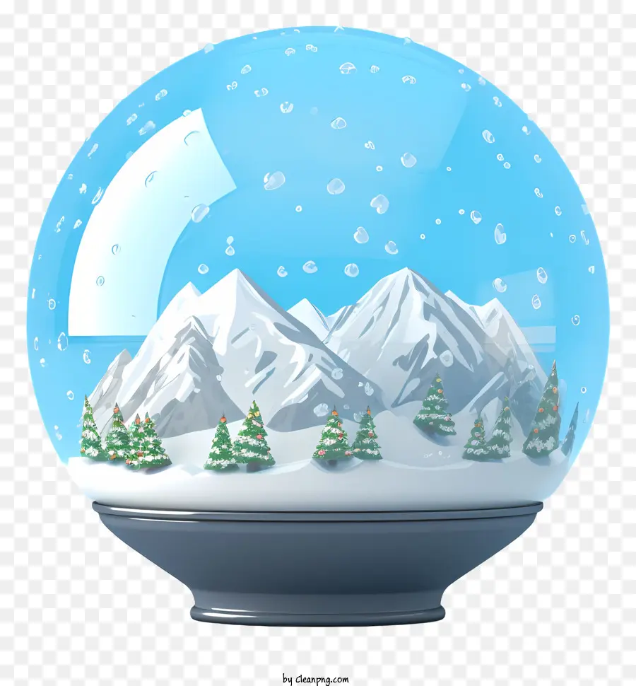 Globo De La Nieve，Escena De Invierno PNG