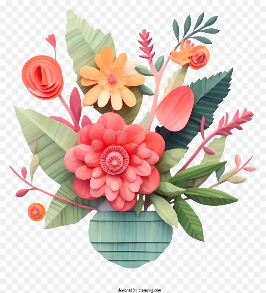 Florero，Flores PNG