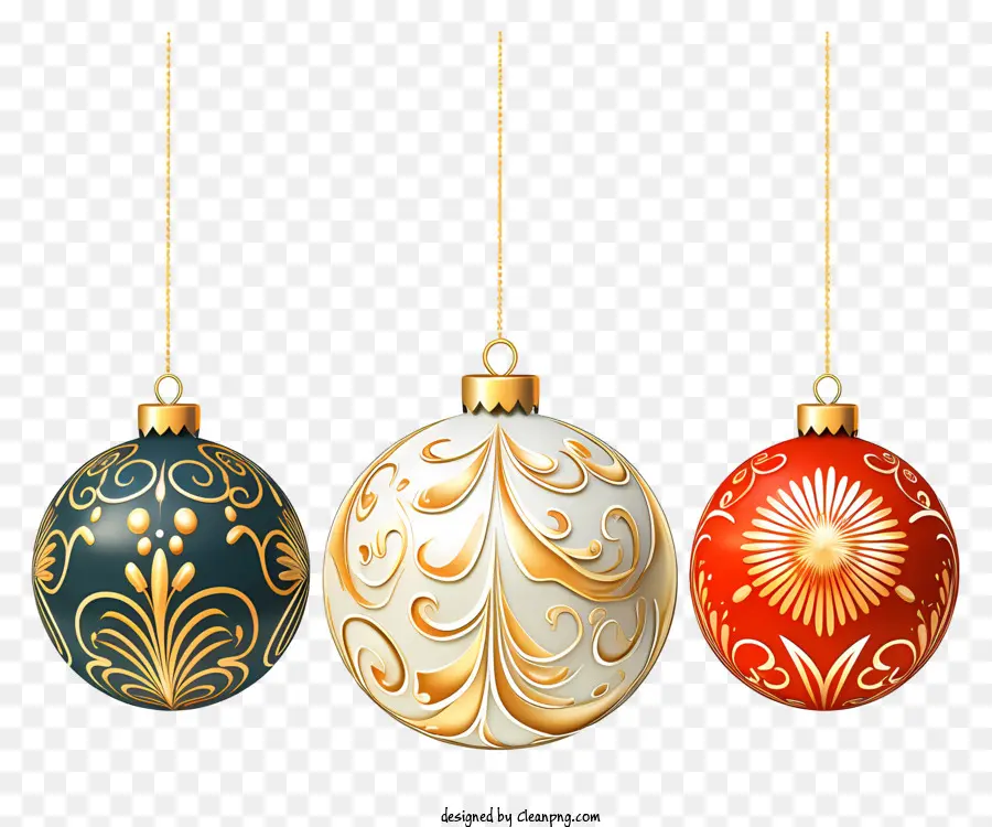 Bolas De Navidad，Adornos Navideños PNG