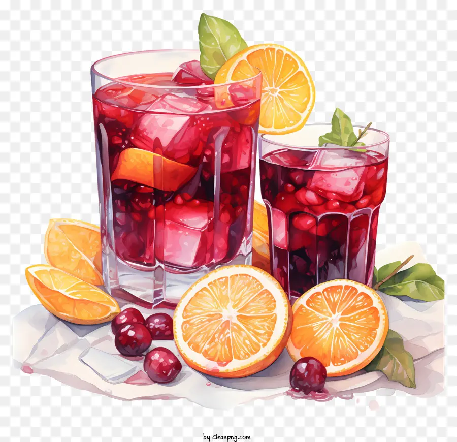 Vino Tinto，Rodajas De Naranja PNG