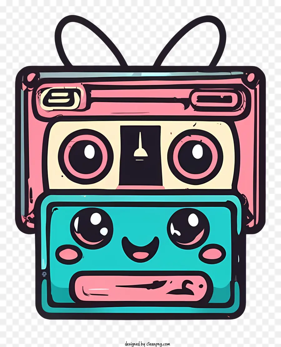 Personaje De Dibujos Animados，Lindo Boombox PNG