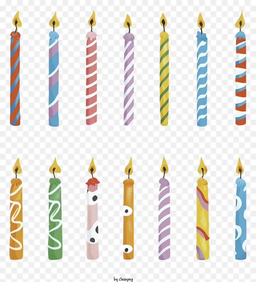 Velas，Velas De Cumpleaños PNG