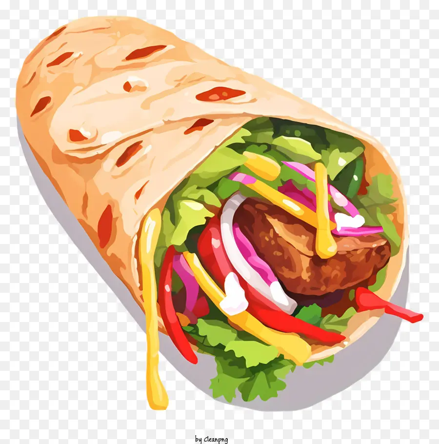 Burrito，Enrollado PNG