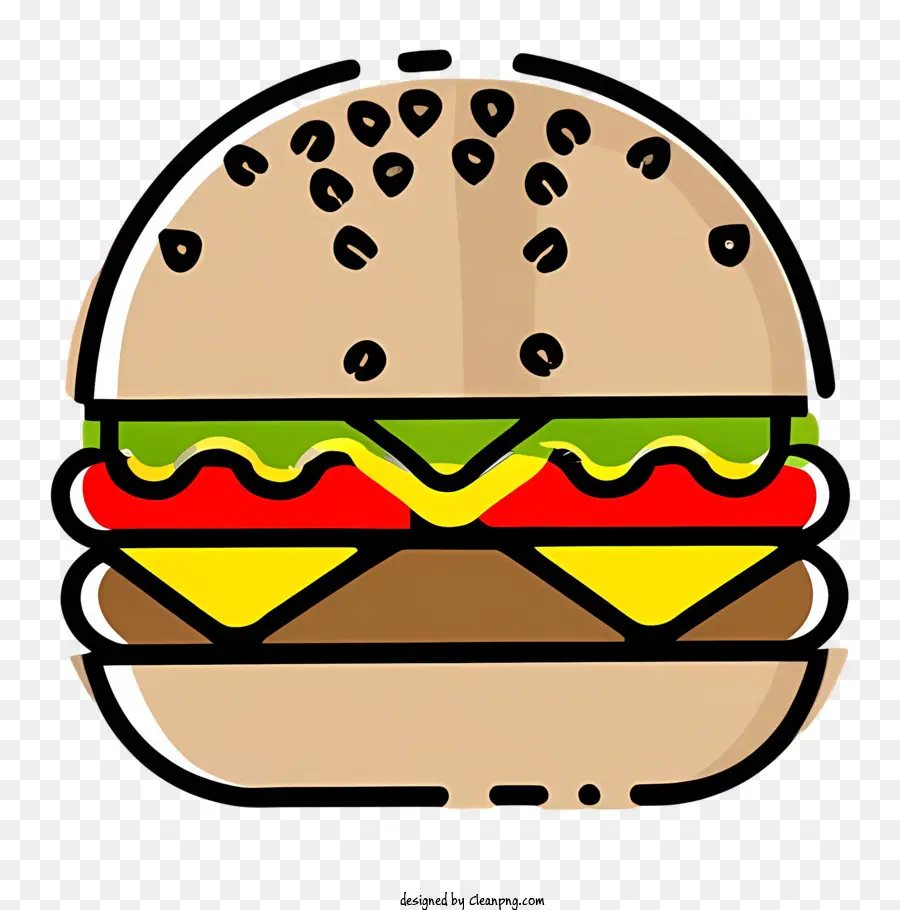 Hamburguesa，Hamburguesa Negra PNG