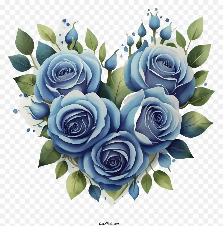 Rosa Azul，Rosas Moradas PNG