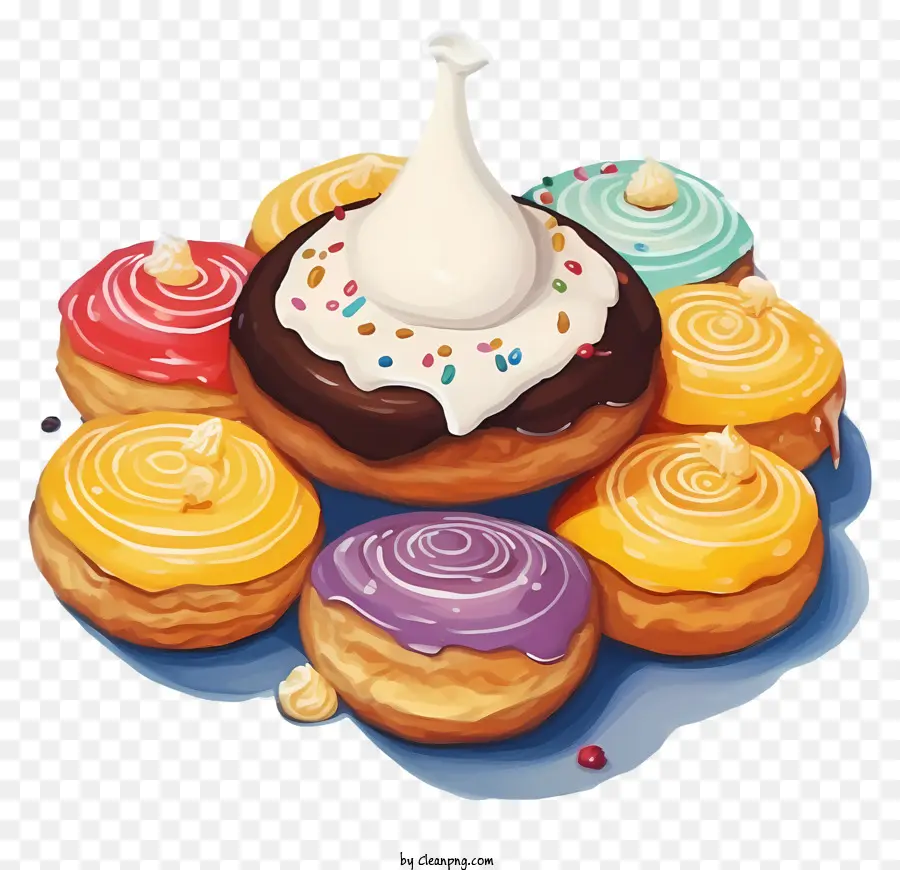 Donuts，Glaseado PNG