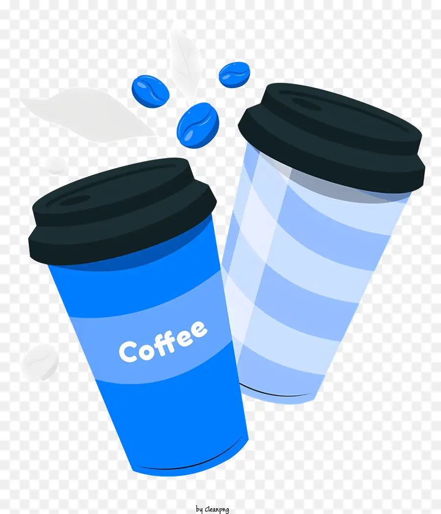 Las Tazas De Café，La Franja Azul PNG