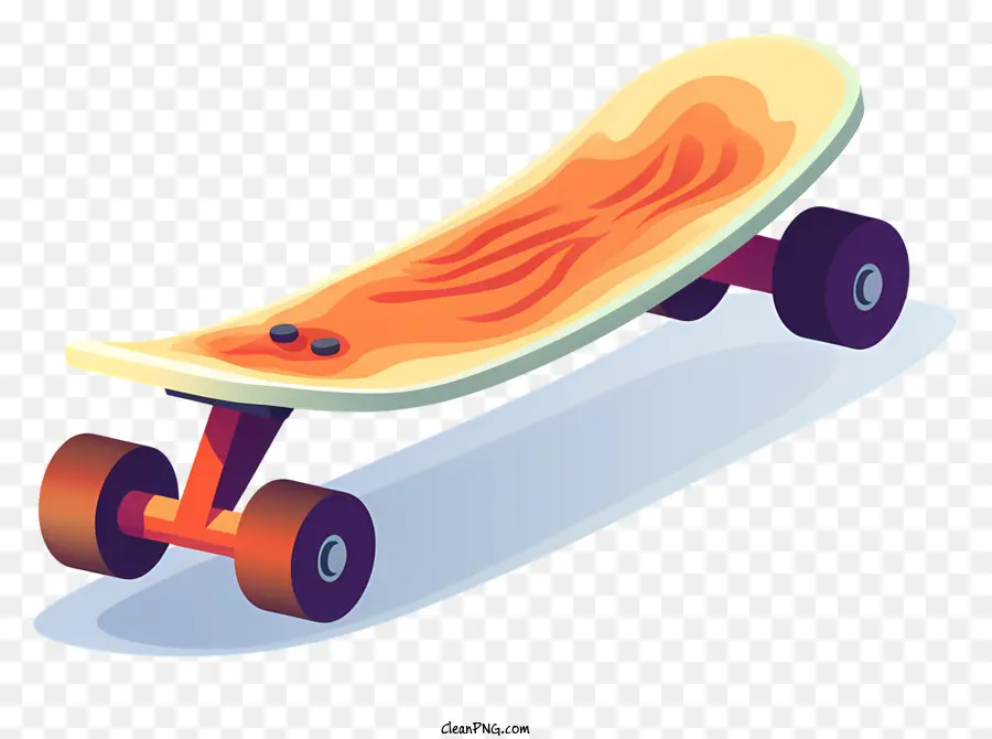 Patineta De Diseño，Diseño Naranja Y Azul PNG