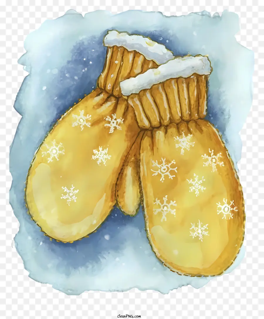 Guantes，Mitones Amarillos PNG