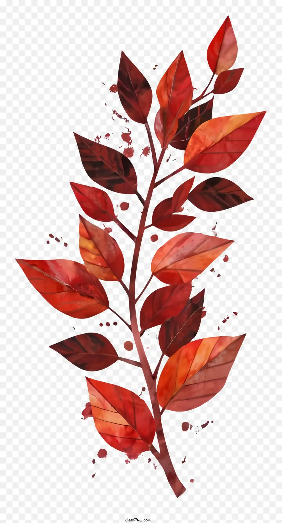 Hoja Roja，Hojas De Otoño PNG