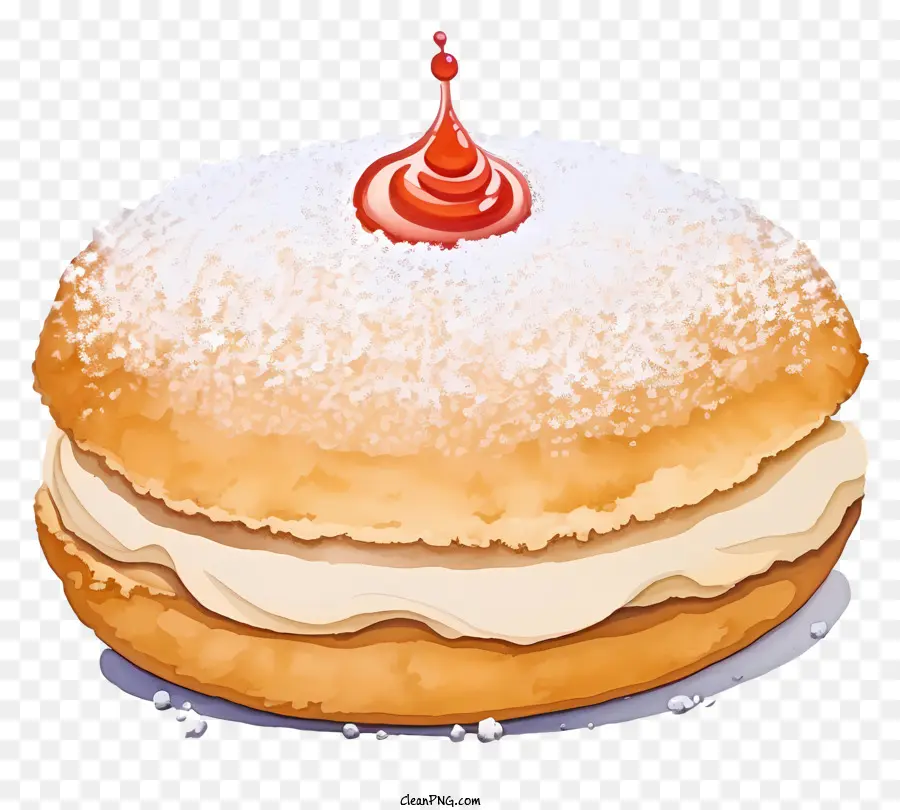 Rosquilla，Pastelería Rellena De Crema PNG