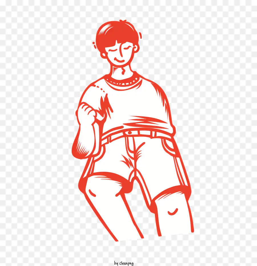 Dibujo，Persona Sentada PNG