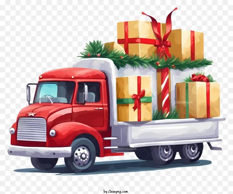 Ford Rojo F150，La Navidad Caja De Regalo PNG