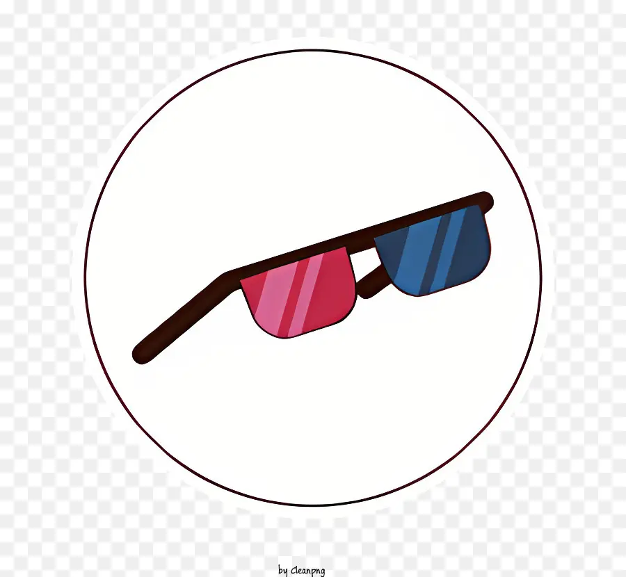 Gafas 3d，Lentes Rojas Y Azules PNG