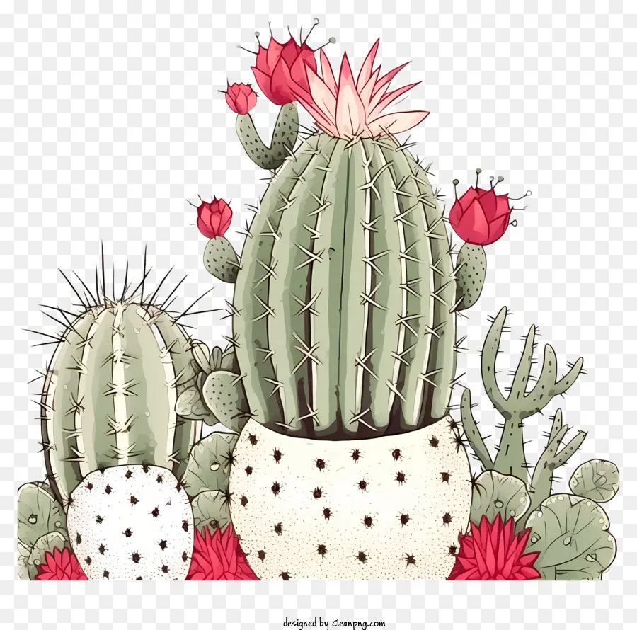 Cactus，Flores PNG