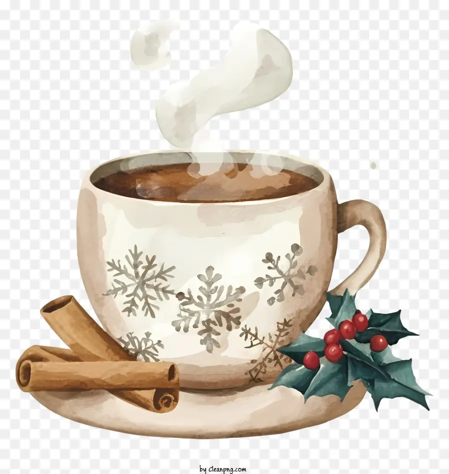 Chocolate Caliente，Palitos De Canela PNG