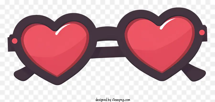 Heartshaped Gafas，Rojo Gafas PNG