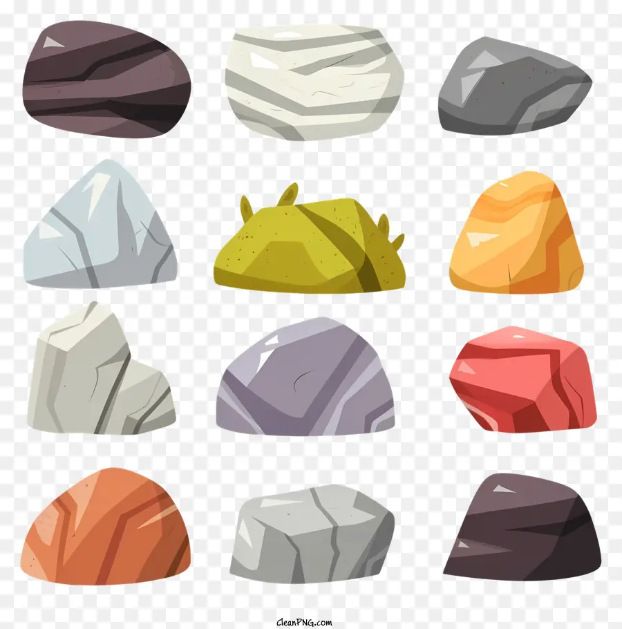 Colección De Rocas，Rocas Naturales PNG