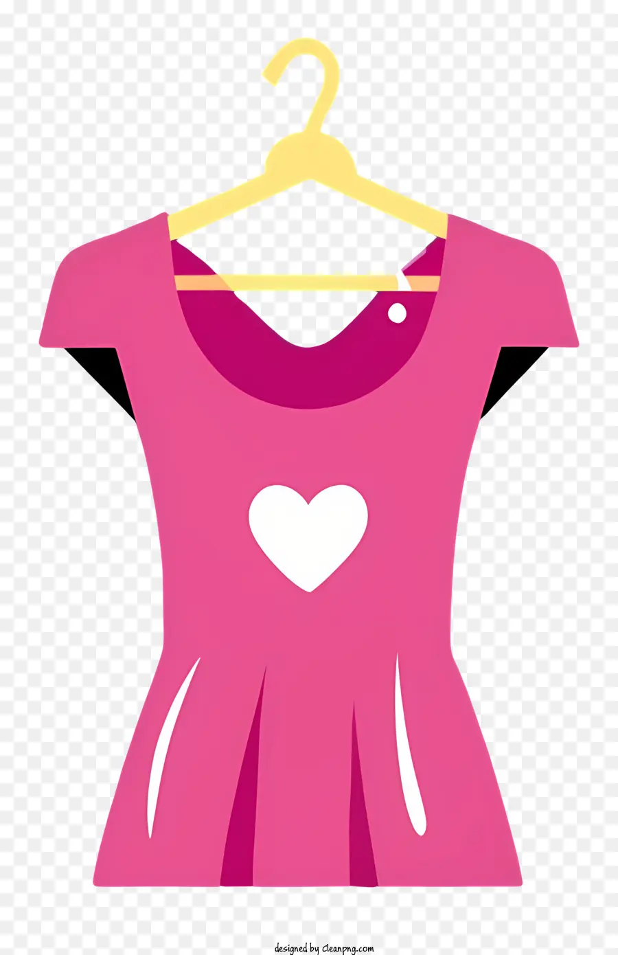 Vestido De Color Rosa，Diseño De Corazón PNG