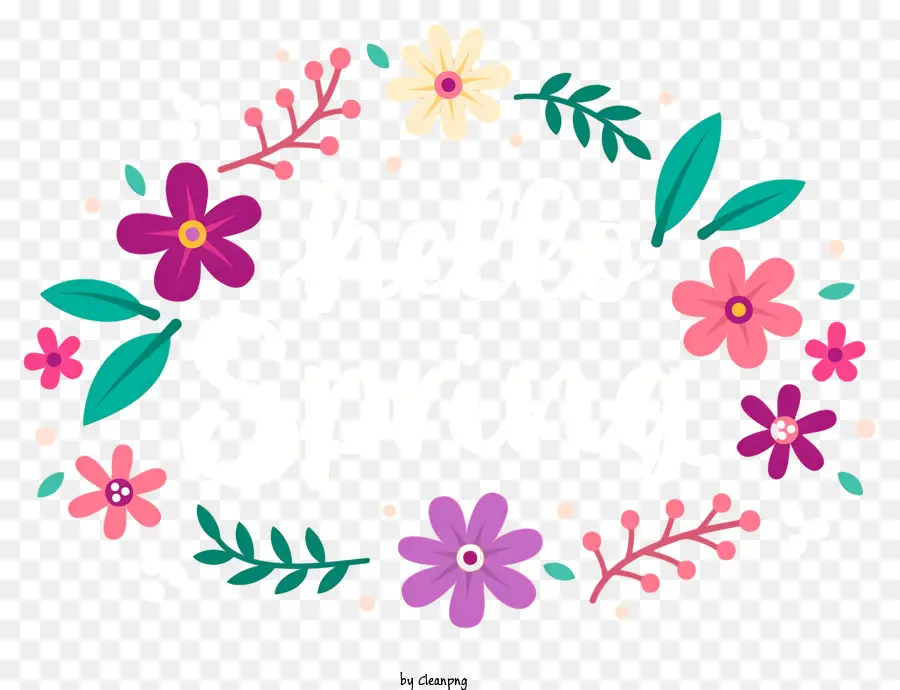 Floral Corona，Hola Primavera PNG