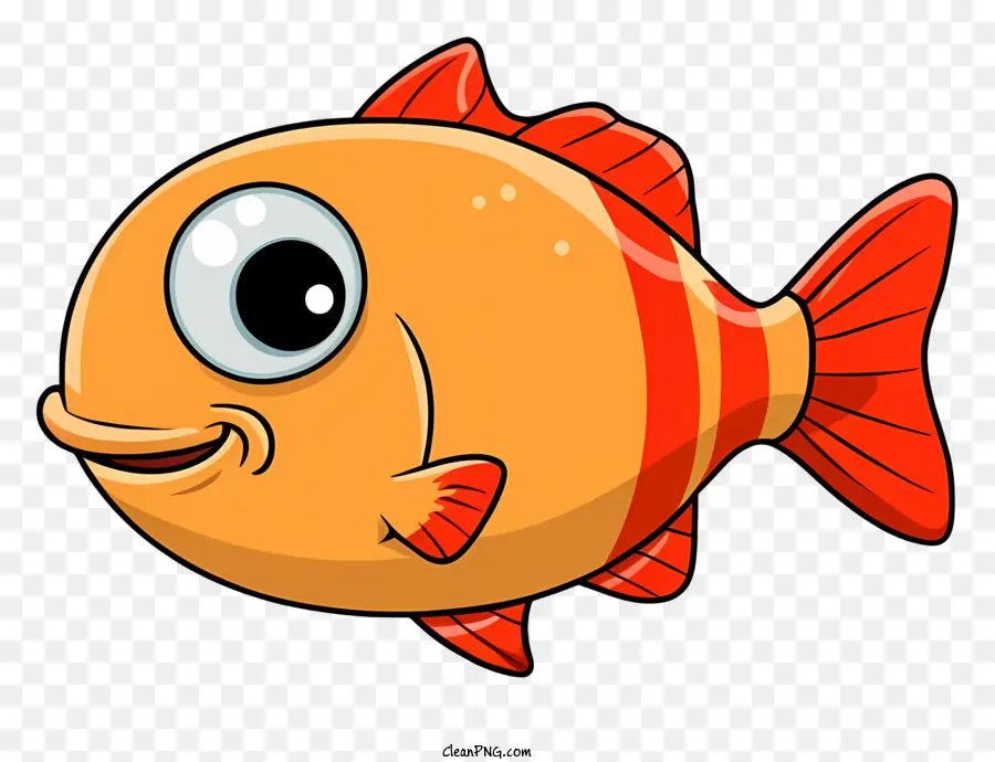 Dibujos Animados De Pescado，Pescado Sonriente PNG