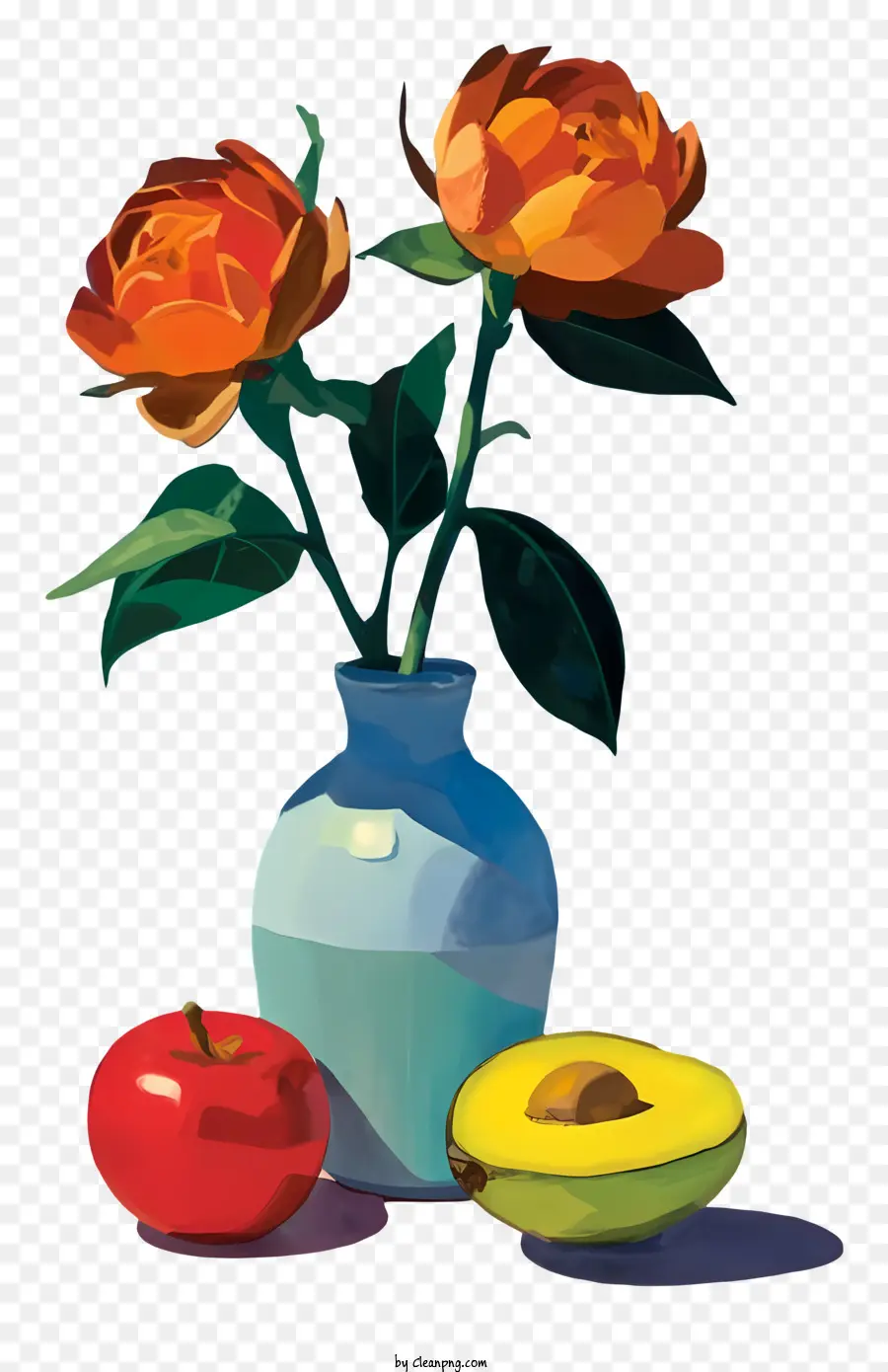 Florero，Jarrón Con Flores Y Frutas PNG