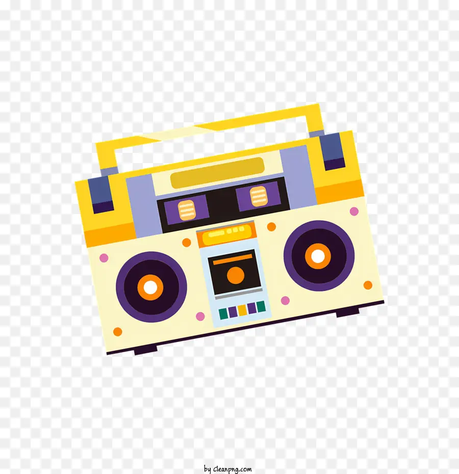 Boom Box，Retro Reproductor De Música PNG