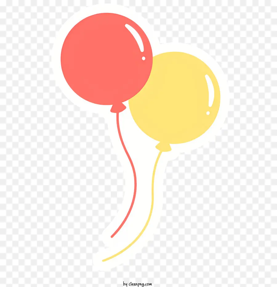 Globos，El Rojo Y El Amarillo Globos PNG