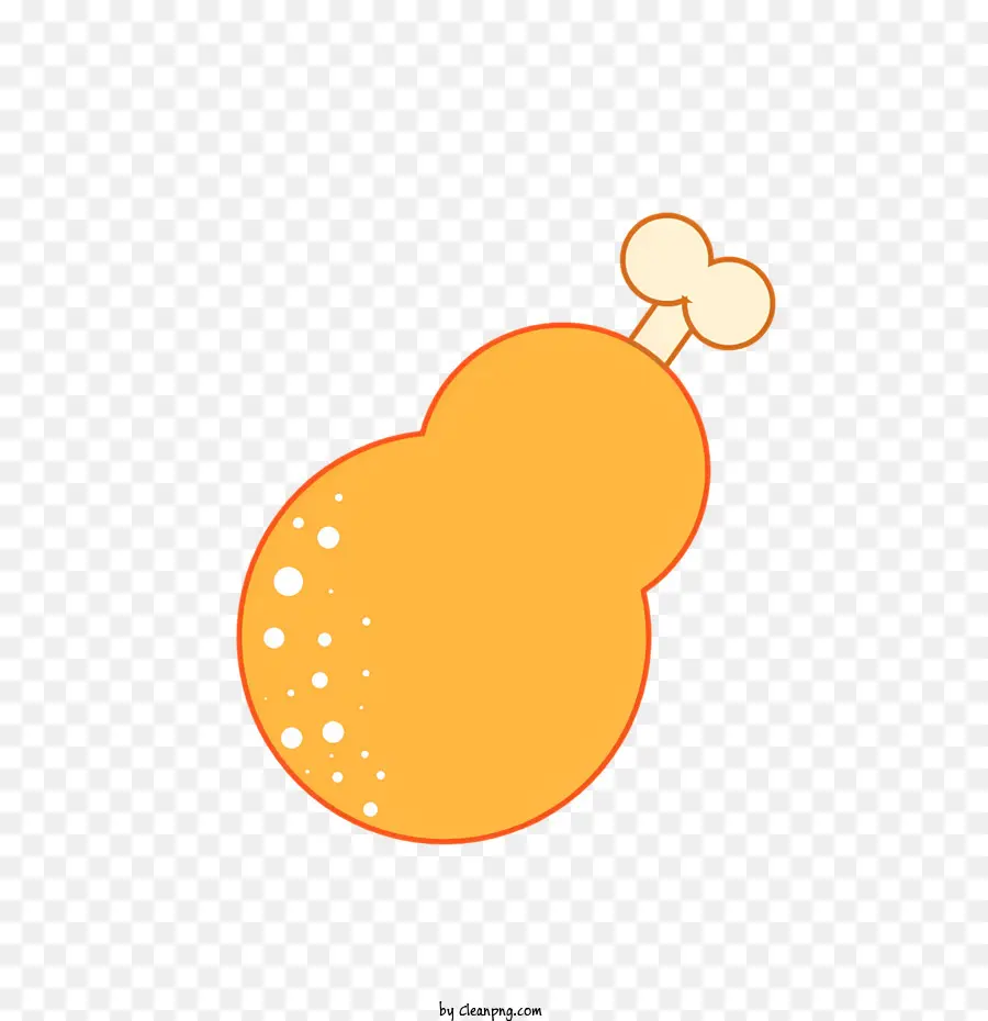 Naranja，Pierna De Pollo PNG