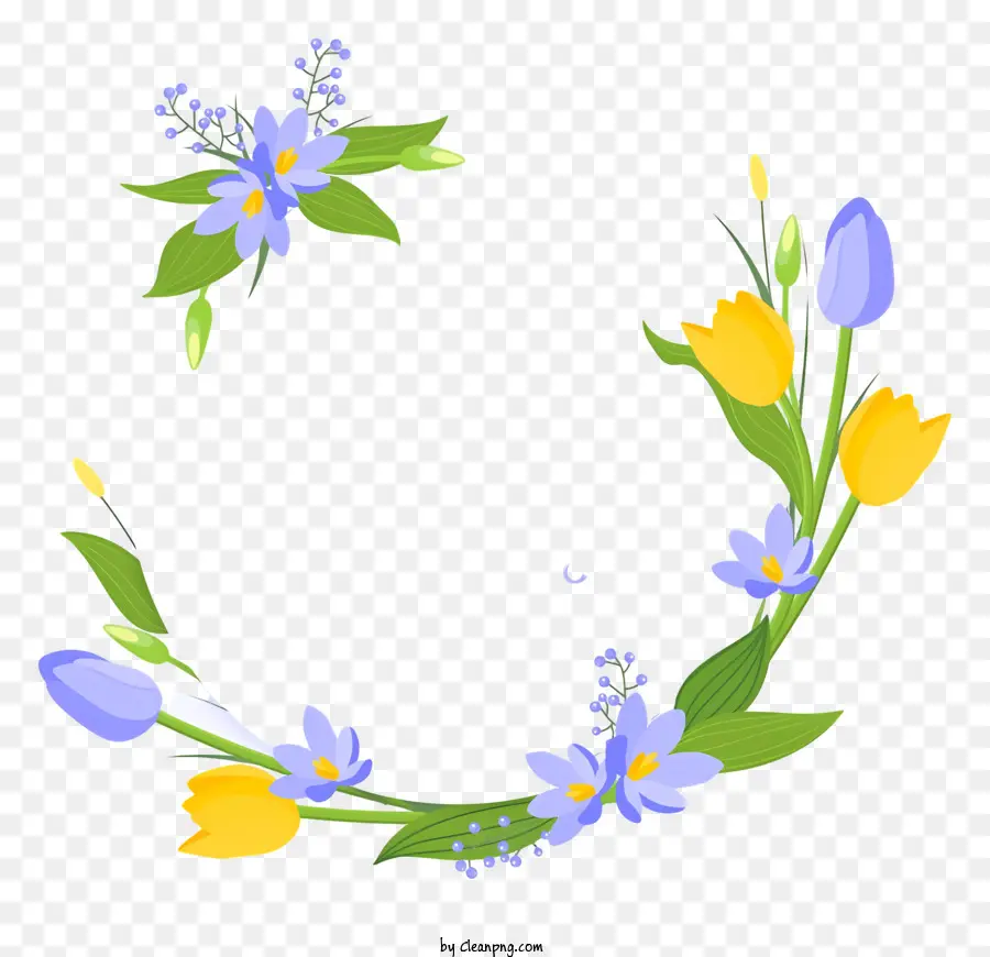 Los Tulipanes，Azul Tulipanes PNG