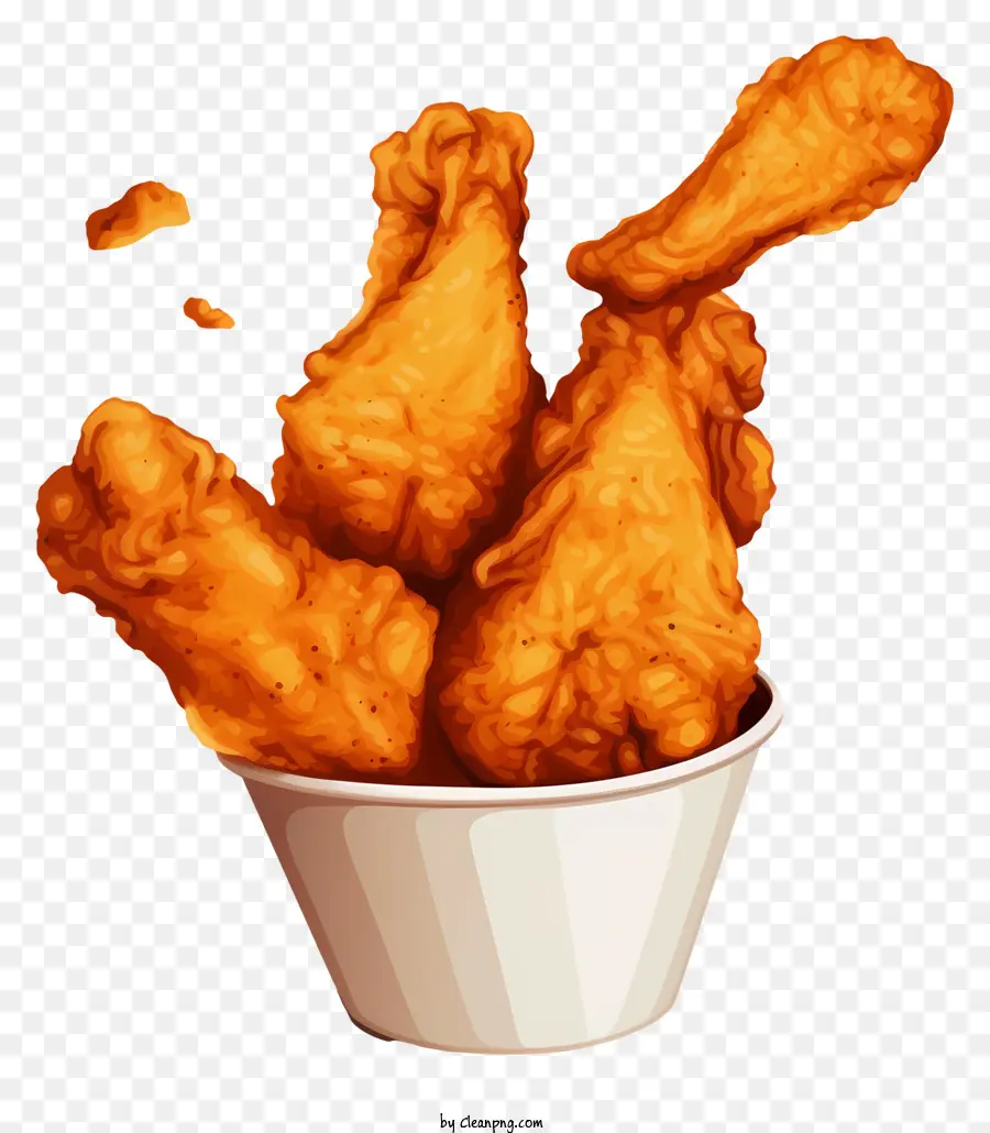 Alitas De Pollo Fritas，Pollo Frito PNG