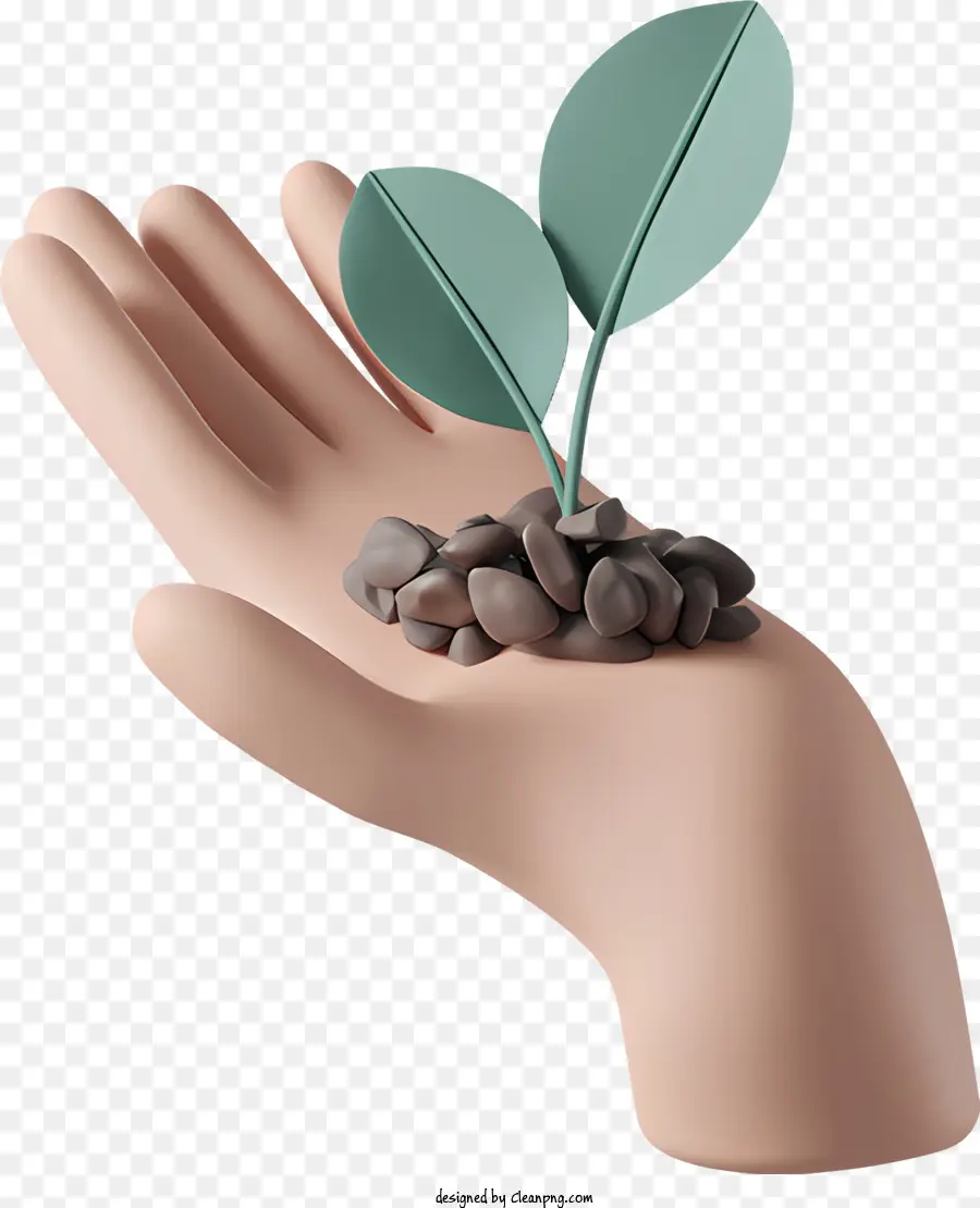 De La Mano De La Planta De，Mano Transparente PNG