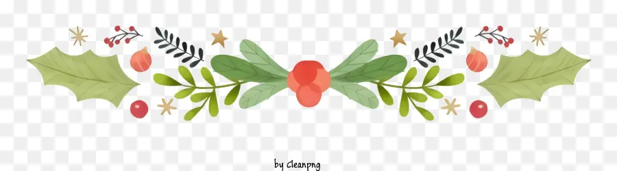 Flor，Guirnalda De Navidad PNG