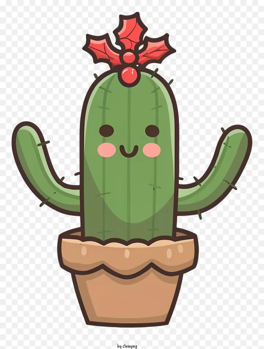 Lindo Cactus，Sonriente PNG