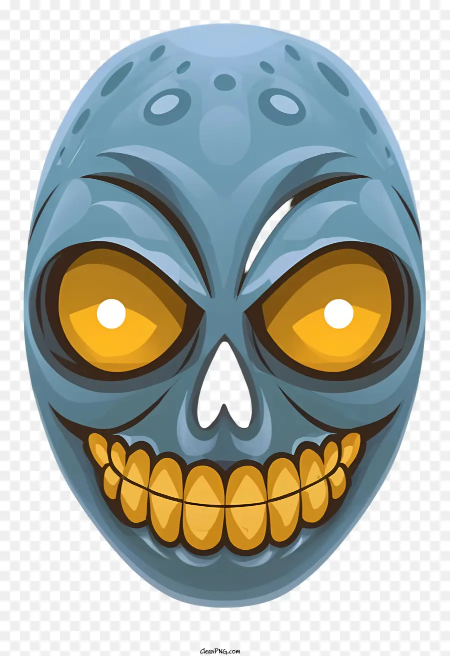 Cráneo，Calavera Azul PNG