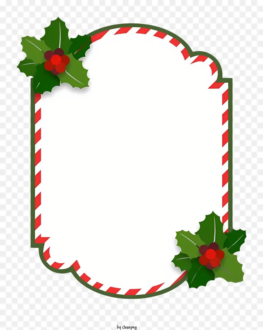 Marco De La Navidad，Holly Decoración PNG