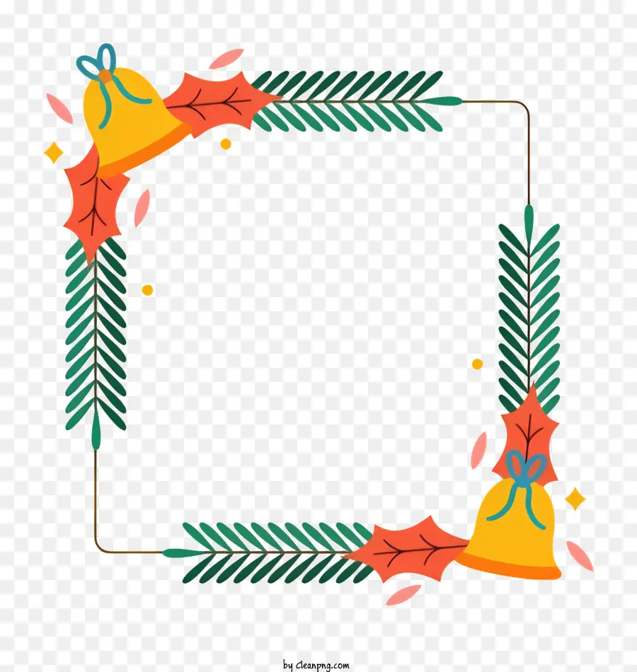 Decoraciones De Navidad，Hojas Verdes PNG