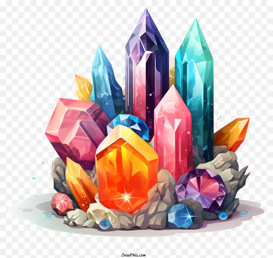 Piedras Preciosas，Cristales PNG