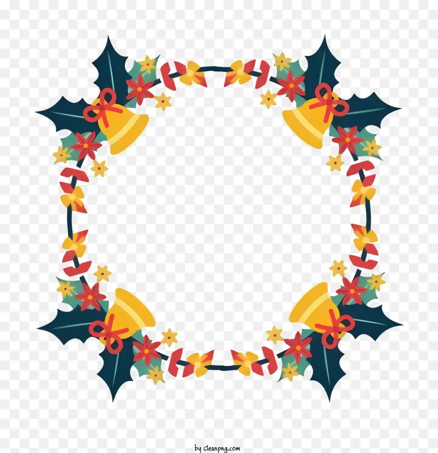 Corona Navideña，Marco De Navidad PNG